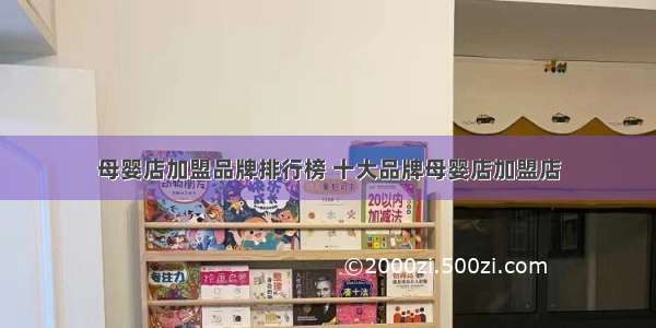 母婴店加盟品牌排行榜 十大品牌母婴店加盟店