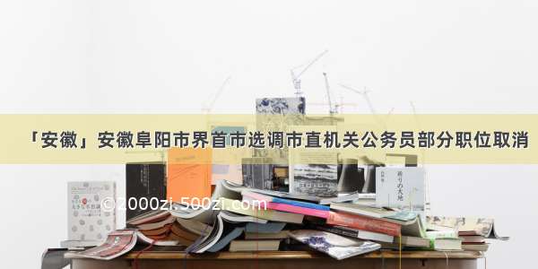 「安徽」安徽阜阳市界首市选调市直机关公务员部分职位取消