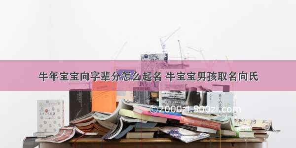 牛年宝宝向字辈分怎么起名 牛宝宝男孩取名向氏