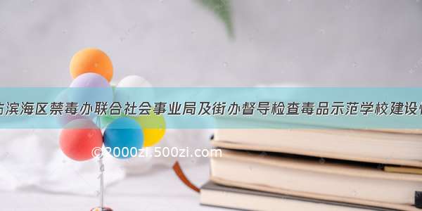 潍坊滨海区禁毒办联合社会事业局及街办督导检查毒品示范学校建设情况