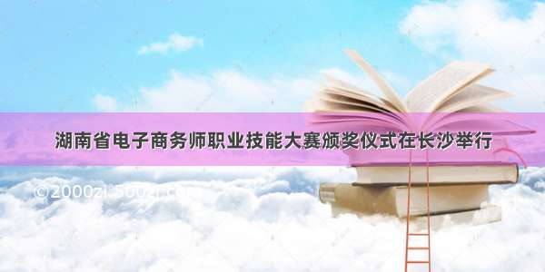 湖南省电子商务师职业技能大赛颁奖仪式在长沙举行