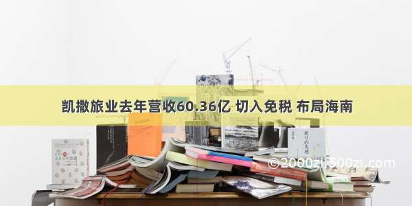 凯撒旅业去年营收60.36亿 切入免税 布局海南