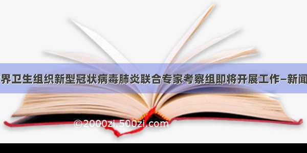 中国—世界卫生组织新型冠状病毒肺炎联合专家考察组即将开展工作—新闻—科学网