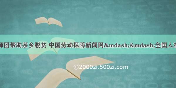 泉州安溪：农民讲师团帮助茶乡脱贫 中国劳动保障新闻网——全国人社系统新闻门户网站