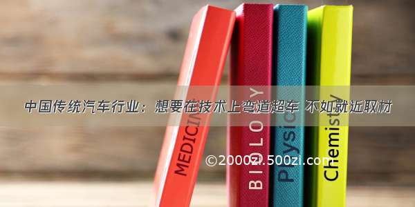 中国传统汽车行业：想要在技术上弯道超车 不如就近取材