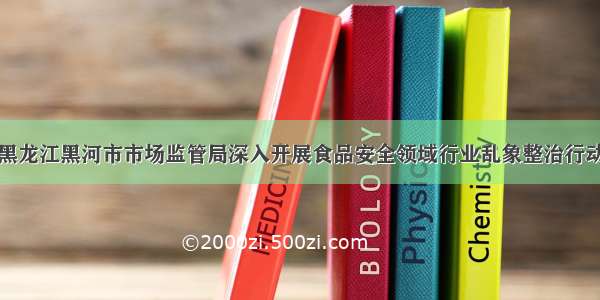 黑龙江黑河市市场监管局深入开展食品安全领域行业乱象整治行动