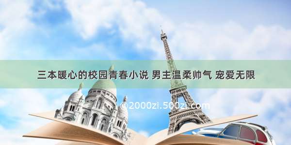 三本暖心的校园青春小说 男主温柔帅气 宠爱无限