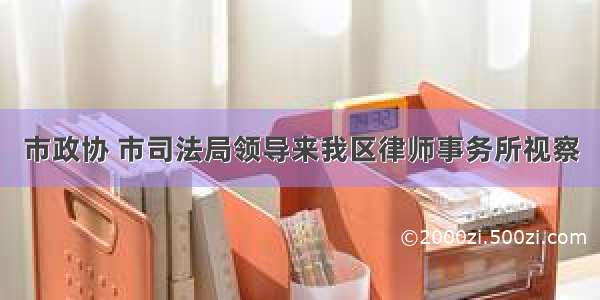 市政协 市司法局领导来我区律师事务所视察