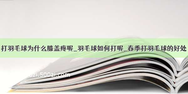 打羽毛球为什么膝盖疼呢_羽毛球如何打呢_春季打羽毛球的好处