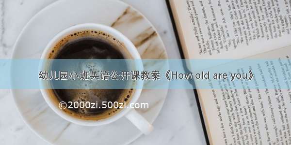 幼儿园小班英语公开课教案《How old are you》