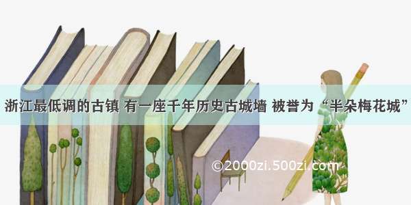 浙江最低调的古镇 有一座千年历史古城墙 被誉为“半朵梅花城”
