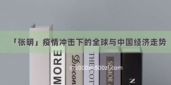 「张明」疫情冲击下的全球与中国经济走势