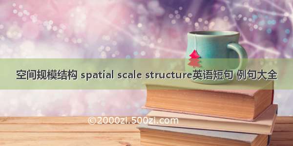 空间规模结构 spatial scale structure英语短句 例句大全