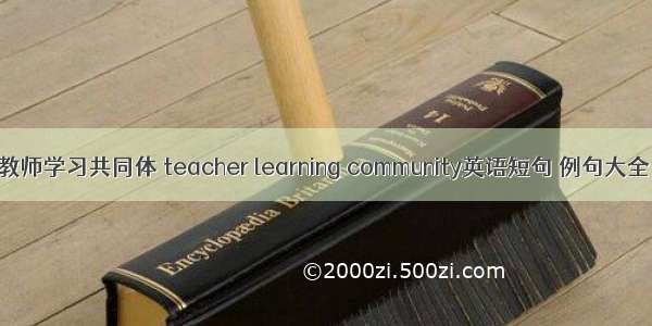 教师学习共同体 teacher learning community英语短句 例句大全