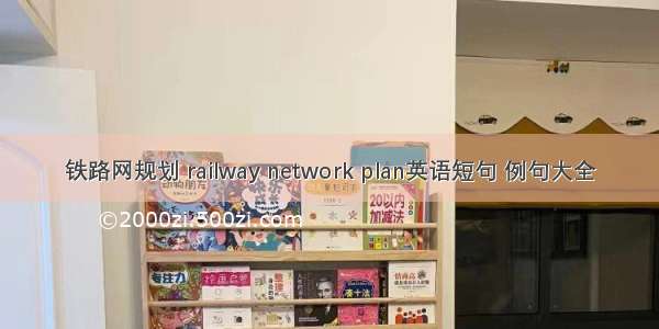 铁路网规划 railway network plan英语短句 例句大全