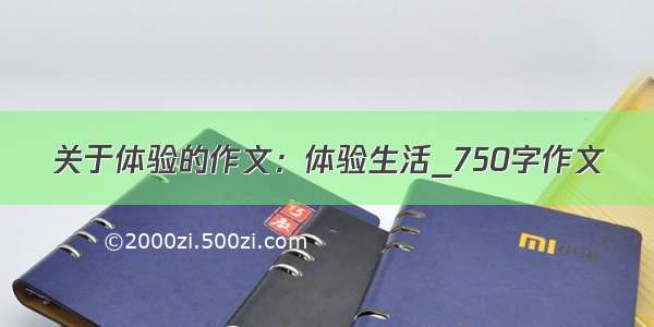 关于体验的作文：体验生活_750字作文