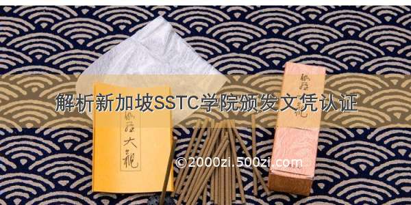 解析新加坡SSTC学院颁发文凭认证