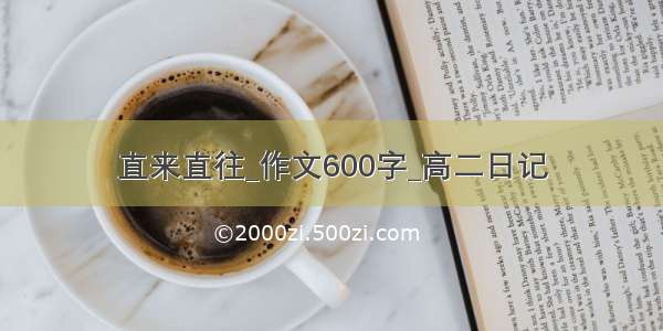 直来直往_作文600字_高二日记