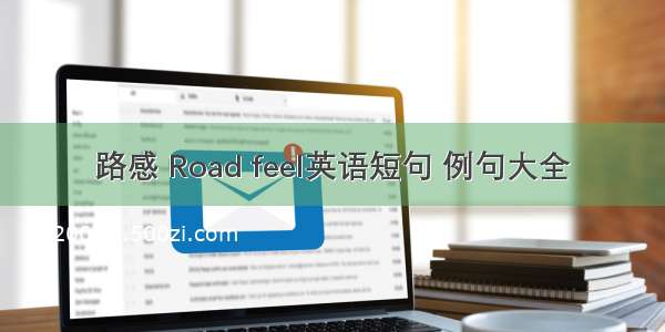 路感 Road feel英语短句 例句大全