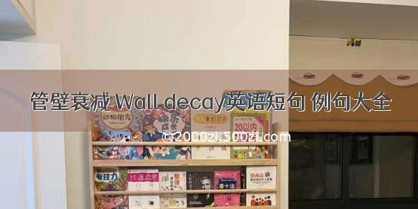 管壁衰减 Wall decay英语短句 例句大全