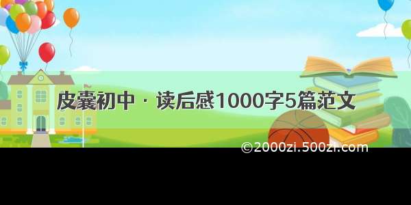 皮囊初中·读后感1000字5篇范文