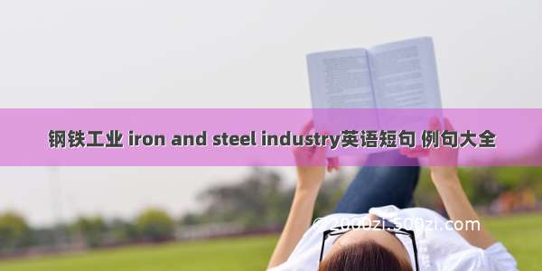 钢铁工业 iron and steel industry英语短句 例句大全