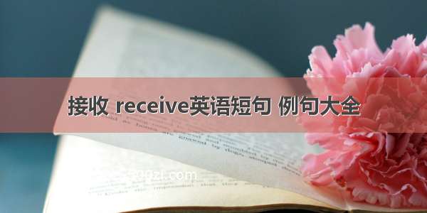 接收 receive英语短句 例句大全