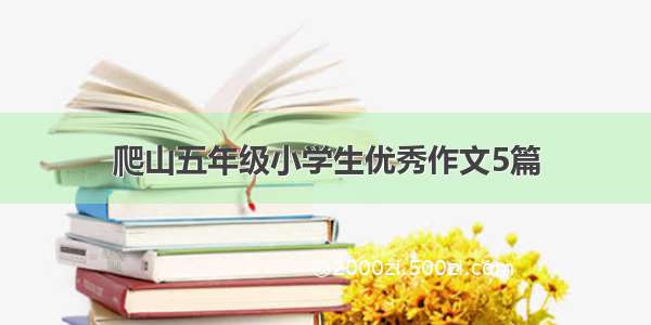 爬山五年级小学生优秀作文5篇