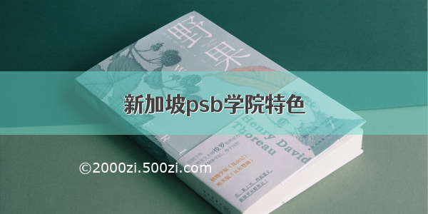 新加坡psb学院特色