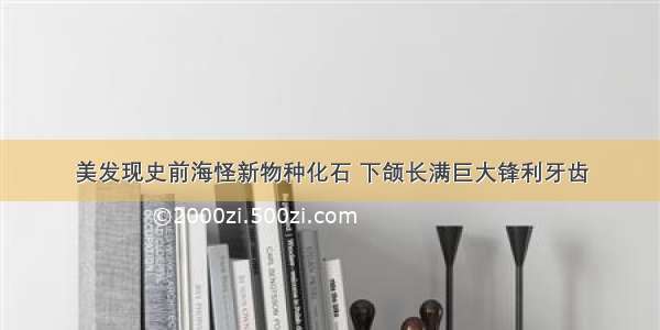 美发现史前海怪新物种化石 下颌长满巨大锋利牙齿