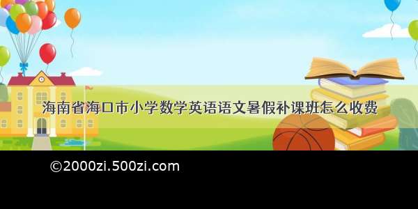 海南省海口市小学数学英语语文暑假补课班怎么收费