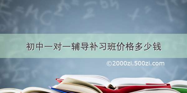 初中一对一辅导补习班价格多少钱