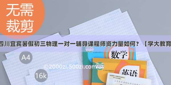 四川宜宾暑假初三物理一对一辅导课程师资力量如何？【学大教育】