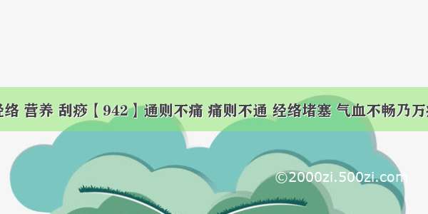 中医 经络 营养 刮痧【942】通则不痛 痛则不通 经络堵塞 气血不畅乃万病之源！