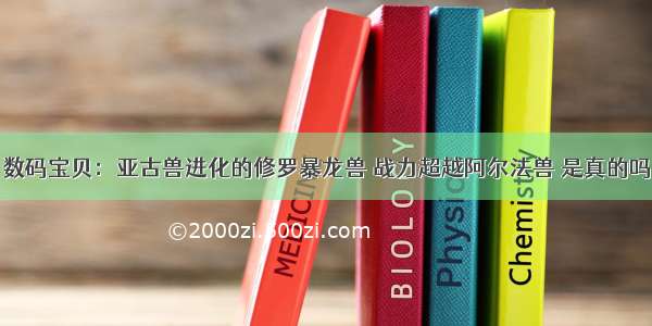 数码宝贝：亚古兽进化的修罗暴龙兽 战力超越阿尔法兽 是真的吗