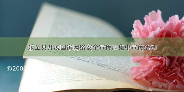 乐至县开展国家网络安全宣传周集中宣传活动