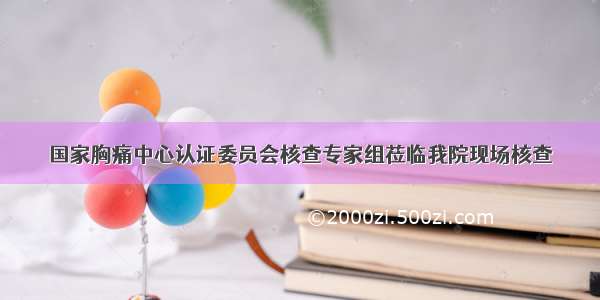 国家胸痛中心认证委员会核查专家组莅临我院现场核查