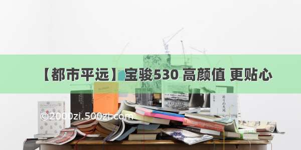 【都市平远】宝骏530 高颜值 更贴心