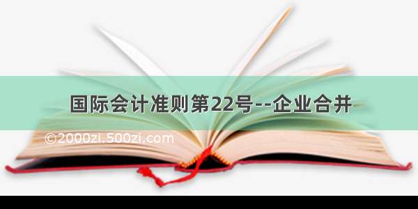 国际会计准则第22号--企业合并