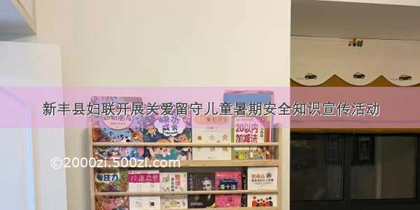 新丰县妇联开展关爱留守儿童暑期安全知识宣传活动