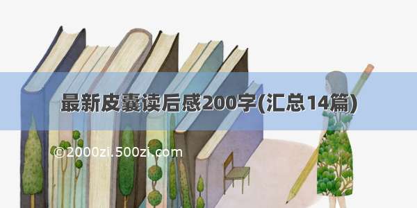 最新皮囊读后感200字(汇总14篇)