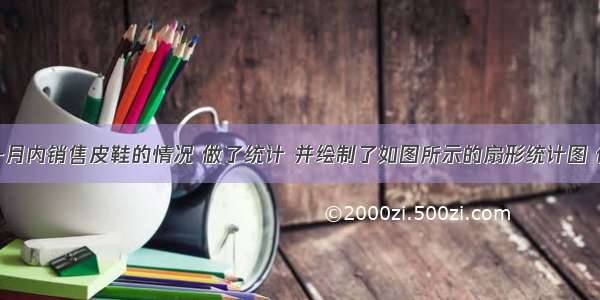 某鞋城在一月内销售皮鞋的情况 做了统计 并绘制了如图所示的扇形统计图 你认为该商