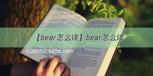 【bear怎么读】bear怎么读